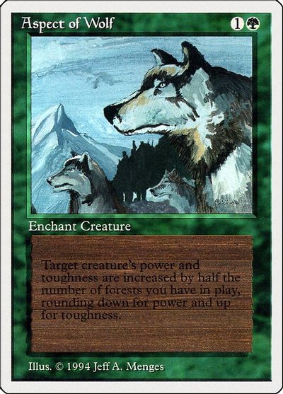 Aspect of Wolf card art