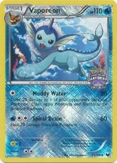 Vaporeon - 25/108 (State Championships) card art