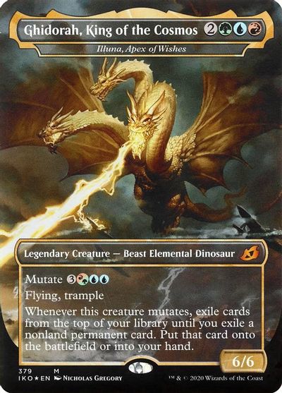 Ghidorah, King of the Cosmos - Illuna, Apex of Wishes card art