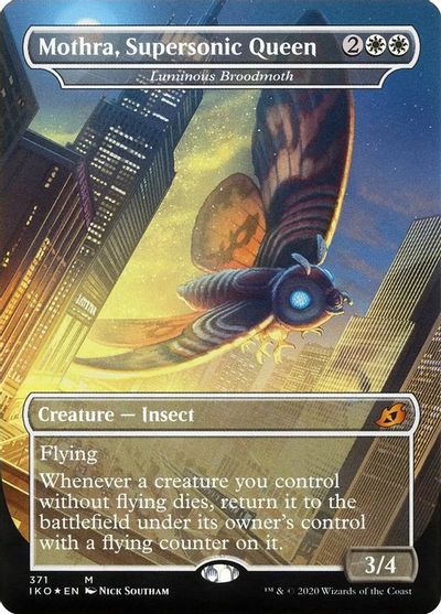 Mothra, Supersonic Queen - Luminous Broodmoth card art