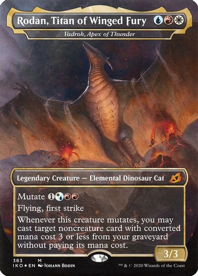 Rodan, Titan of Winged Fury - Vadrok, Apex of Thunder card art