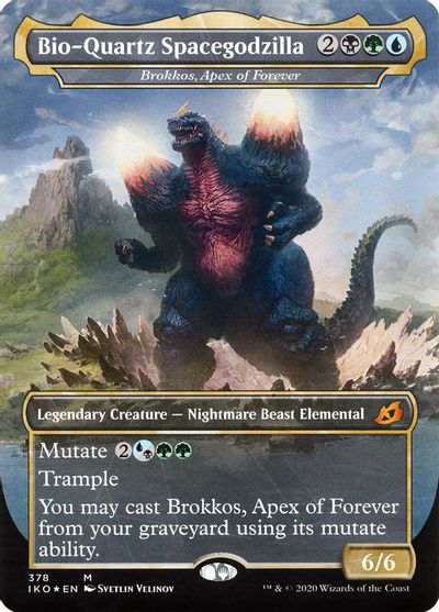 Bio-Quartz Spacegodzilla - Brokkos, Apex of Forever card art