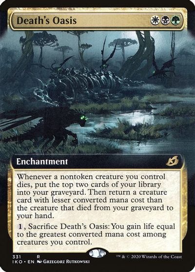 Death's Oasis (Extended Art) card art