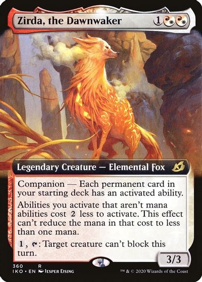 Zirda, the Dawnwaker (Extended Art) card art