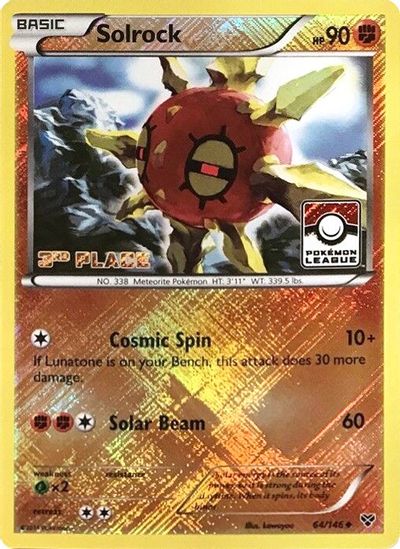 Solrock - 64/146 (Pokemon League) [3rd Place] card art