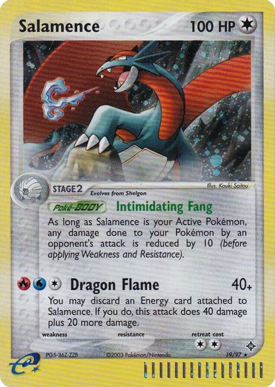Salamence - 19/97 (e-League) card art