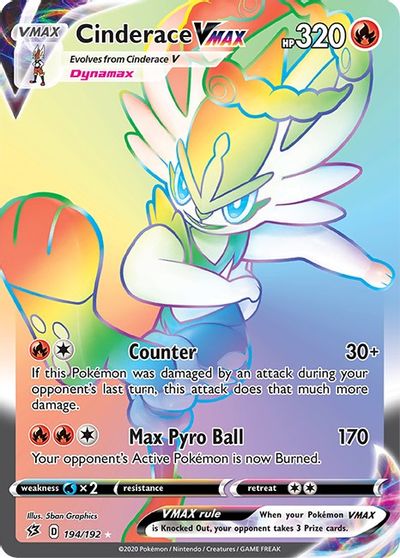 Cinderace VMAX (Secret) card art
