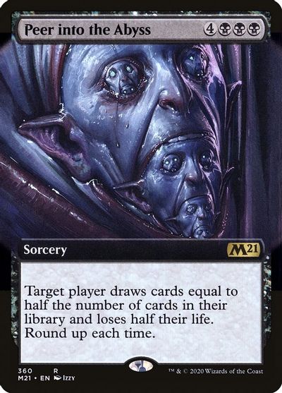 Peer Into the Abyss (Extended Art) card art