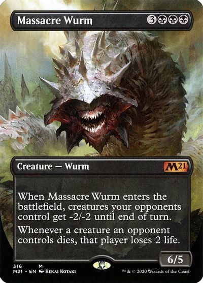 Massacre Wurm (Alternate Art) card art