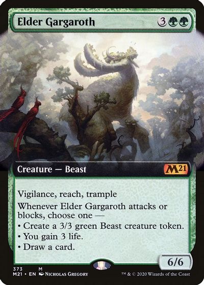 Elder Gargaroth (Extended Art) card art