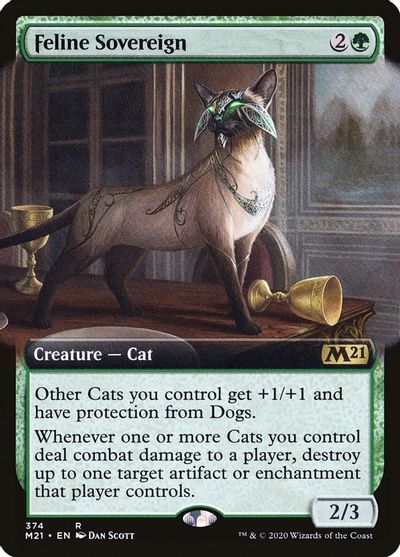 Feline Sovereign (Extended Art) card art