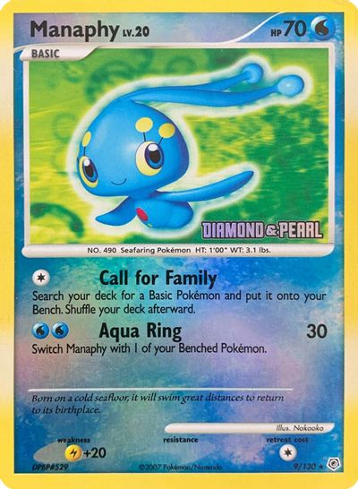 Manaphy - 9/130 [Diamond & Pearl] card art