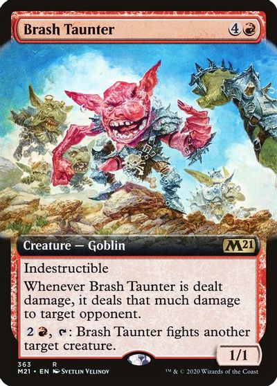 Brash Taunter (Extended Art) card art