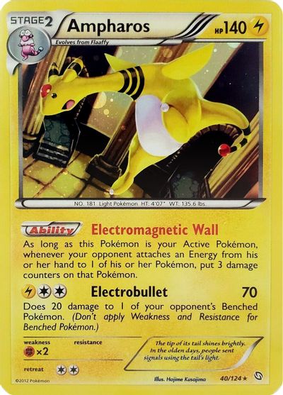 Ampharos - 40/124 (Cosmos Holo) card art