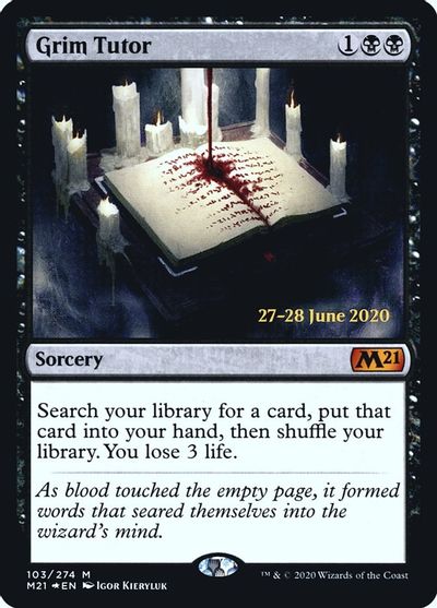 Grim Tutor card art