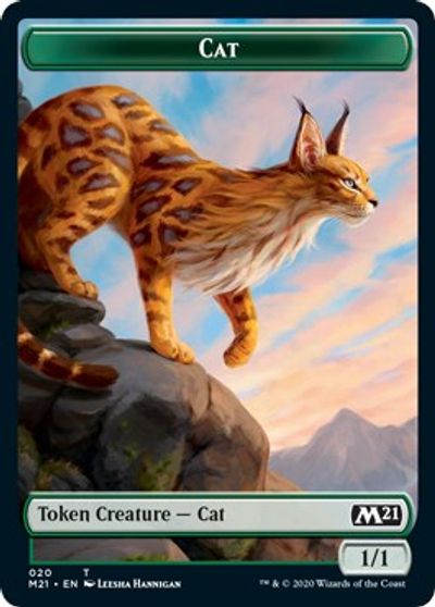 Cat (020) // Soldier Double-Sided Token card art