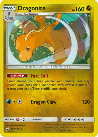 Dragonite - 119/181 (Cosmos Holo) card art