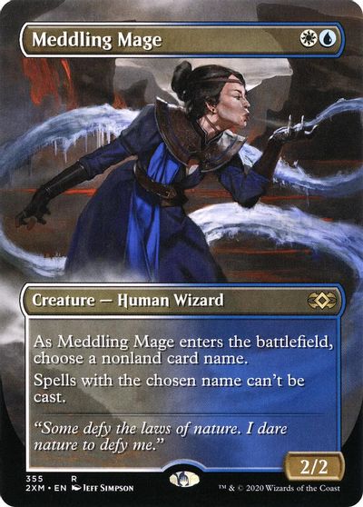 Meddling Mage (Borderless) card art
