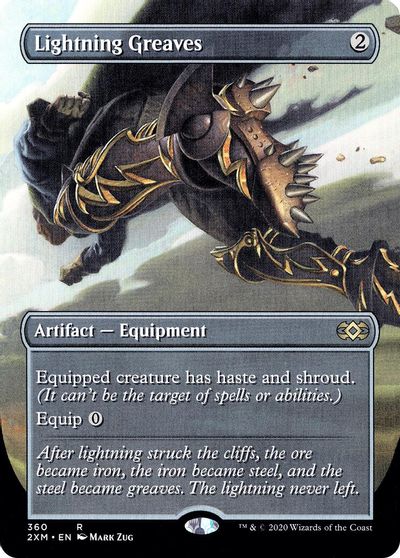 Lightning Greaves (Borderless) card art