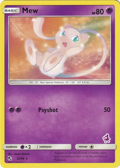 Mew - 32/68 (Mewtwo Stamped) card art