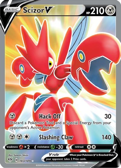 Scizor V (Full Art) card art