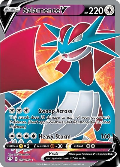 Salamence V (Full Art) card art