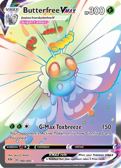 Butterfree VMAX (Secret) card art