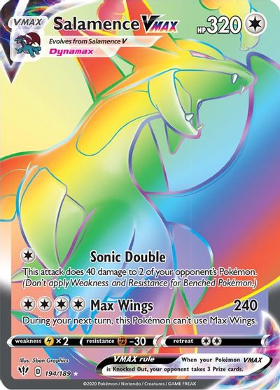 Salamence VMAX (Secret) card art
