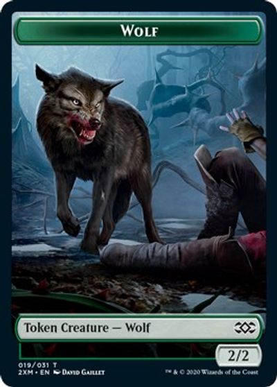 Wolf Token card art