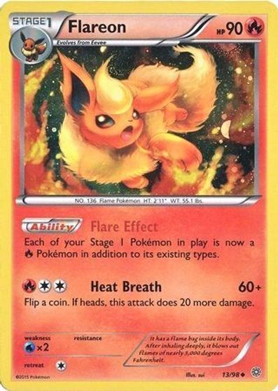 Flareon - 13/98 (Cosmos Holo) card art