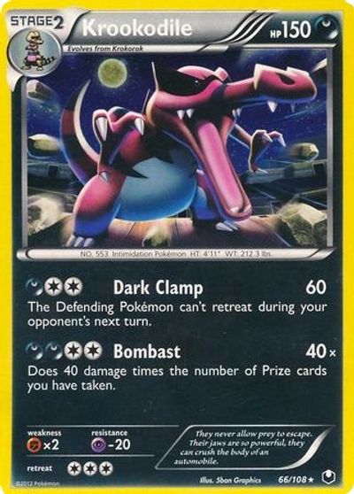 Krookodile - 66/108 (Cosmos Holo) card art