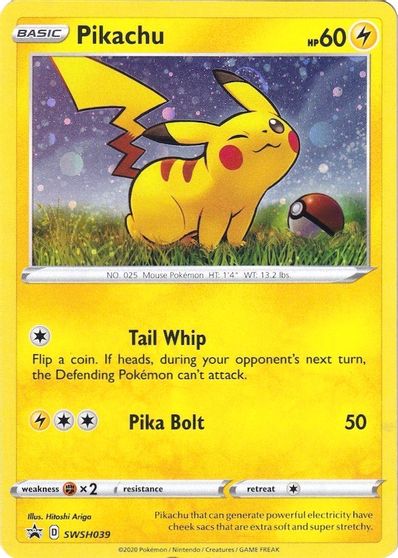 Pikachu - SWSH039 card art