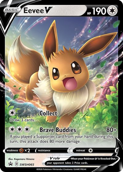 Eevee V - SWSH065 card art