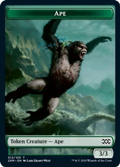 Ape // Beast Double-Sided Token card art