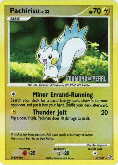 Pachirisu - 35/130 [Diamond & Pearl] card art