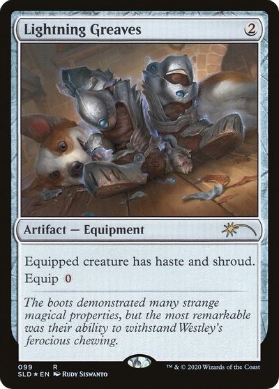 Lightning Greaves (099) card art