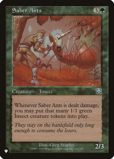 Saber Ants card art
