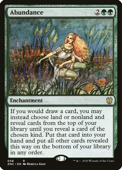 Abundance card art