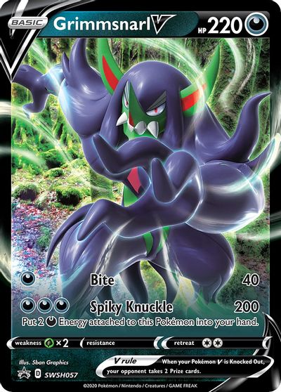 Grimmsnarl V - SWSH057 card art