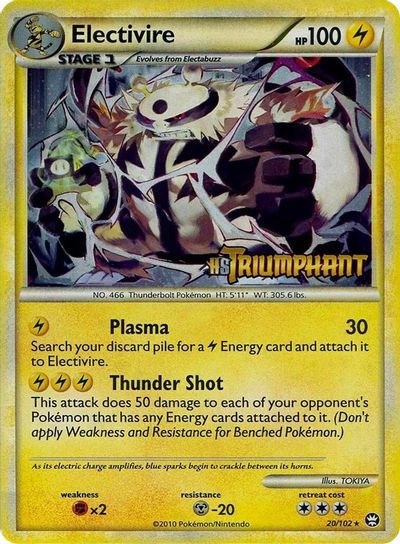 Electivire - 20/102 (Prerelease) card art