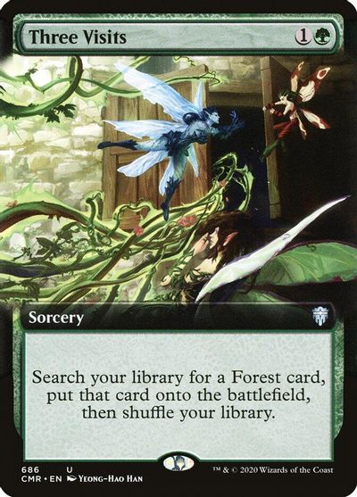 Three Visits (Extended Art) card art
