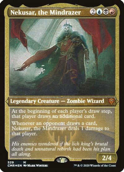 Nekusar, the Mindrazer (Foil Etched) card art