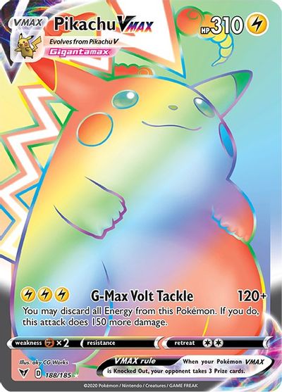 Pikachu VMAX (Secret) card art