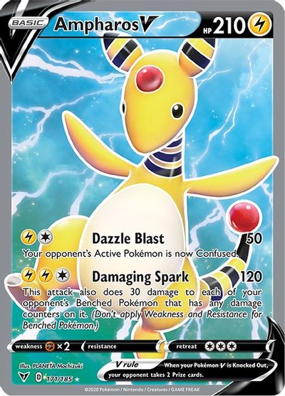 Ampharos V (Full Art) card art