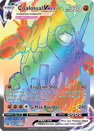 Coalossal VMAX (Secret) card art