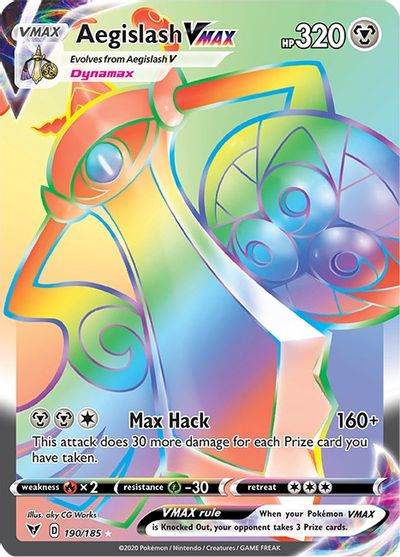 Aegislash VMAX (Secret) card art