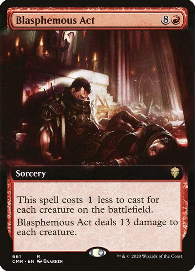 Blasphemous Act (Extended Art) card art