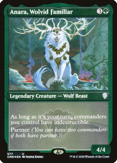 Anara, Wolvid Familiar (Foil Etched) card art