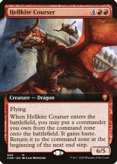 Hellkite Courser (Extended Art) card art