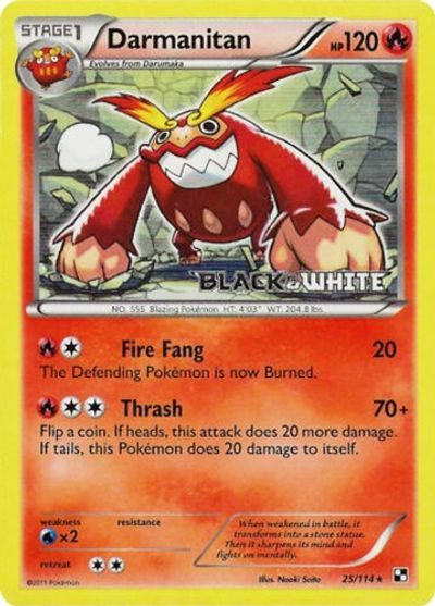 Darmanitan - 25/114 (Prerelease) card art